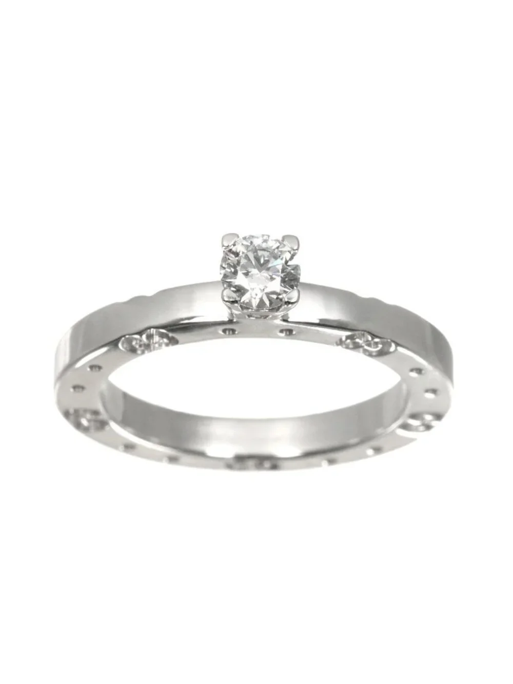 Gucci Icon Solitaire Diamond Ring WG White Gold